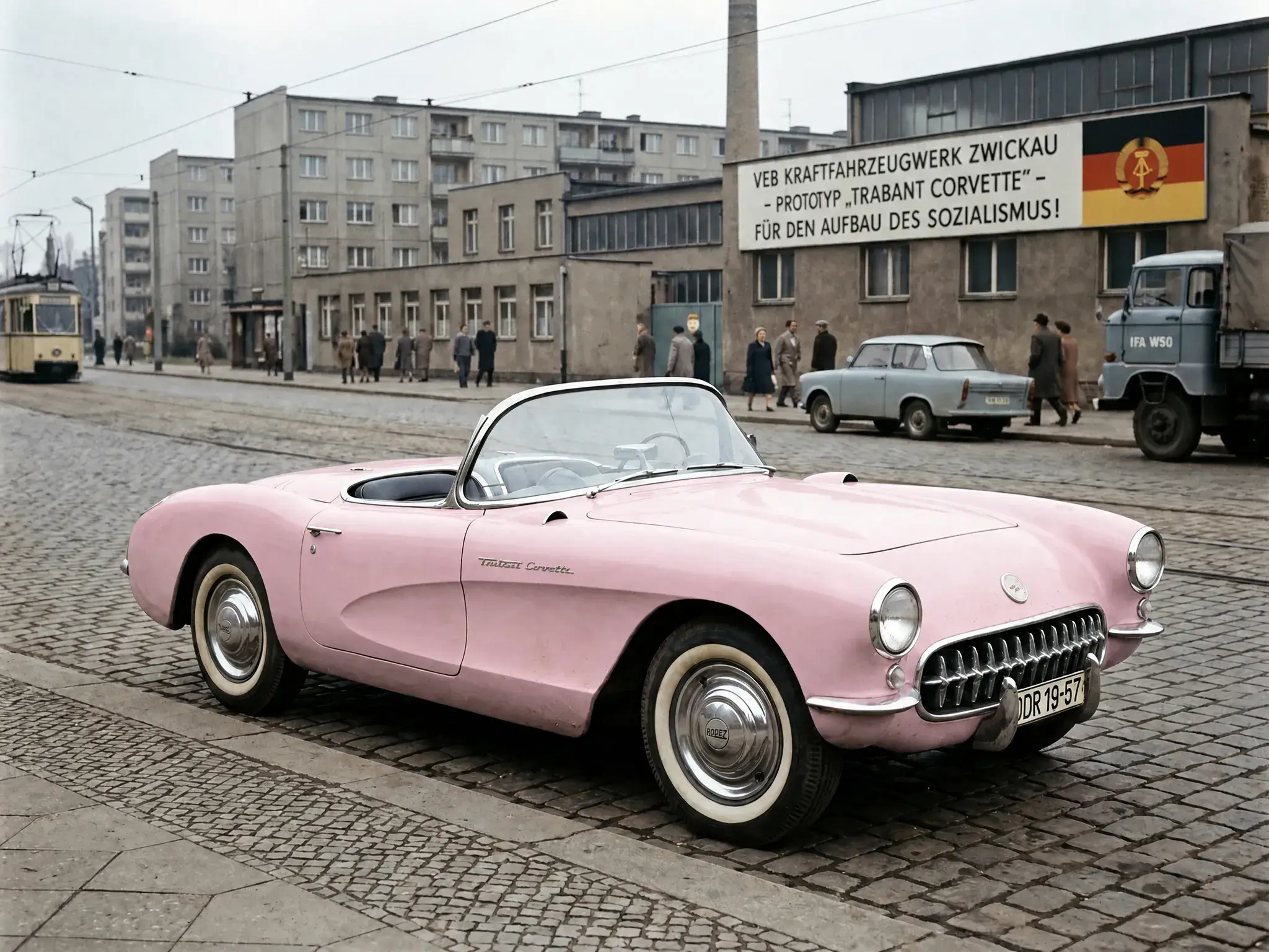 Image edit by GPT Image 2 — car color changed while the scene stays intact